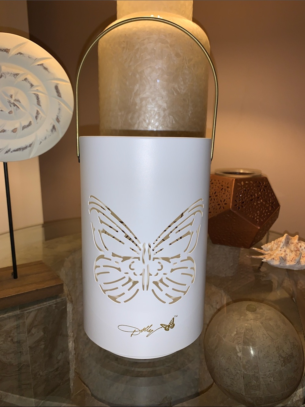 Dolly Parton Metal Butterfly Lantern